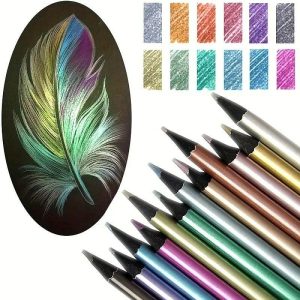 DIY Art |   18 Colors Metallic Pencils Colored Pencils Drawing Colored Pencils Art Supplies DIY Art DIY Art