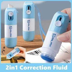 DIY Art |   2in1 Thermal Paper Correction Fluid With Cutting Tool Box Opener Privacy Protection Quick-Drying Eliminate Fonts For Office School DIY Art DIY Art