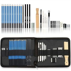 DIY Art |   Bview Art 32 Pack Drawing Pencils Set, Professional Drawing Art Kit With Sketch Pencils, Graphite Charcoal Sticks In Portable Case, Drawing Supplies For Kids Adults Artists DIY Art DIY Art