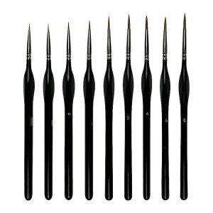 DIY Art |   Detailing Brushes Set, 10pcs Miniature Brushes For Fine Detailing And Art Painting – Acrylic, Watercolor, Oil Painting, Model, Warhammer 40k DIY Art DIY Art