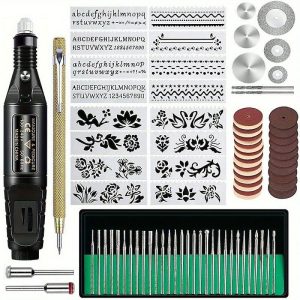 DIY Art |   Engraving Tool Kit Multi-Functional Electric Corded Micro Engraver Etching Pen DIY Rotary Tool For Jewelry Glass Wood Metal Ceramic Plastic(U.S Model) DIY Art DIY Art