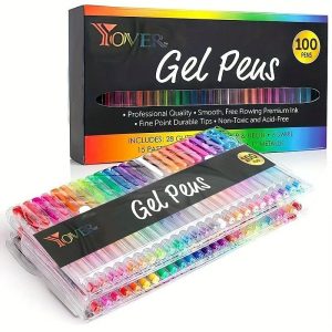 DIY Art |   Glitter Gel Pen Color Neutral Pen Ballpoint Pen Hand Account Pen Children’s Luminous Flashing Stars Special Color for Note-taking DIY Art DIY Art