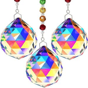 Dreamcatcher |   3pcs Crystal Suncatcher Prism Hanging Boho Decor Sun Catcher Window Hanging Rainbow Maker Home Decor Gift Dreamcatcher Dreamcatcher