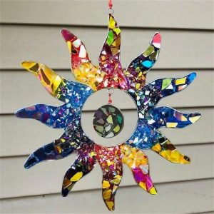 Dreamcatcher |   7 Colour Suncatcher Wall Decor Home Decoration Rainbow Sun Decoration Pendant Garden Home Living Room Decoration Arrangement 21x21cm/8.27”x8.27” Dreamcatcher Dreamcatcher