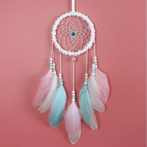 Dreamcatcher |   Boho Dream Catcher Handmade Gift Wall Hanging Decor Art Ornament Craft Feather Bead for Kids Bedroom Wedding Festival 55*11cm Dreamcatcher Dreamcatcher