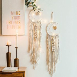 Dreamcatcher |   Boho Dream Catcher Handmade Gift Wall Hanging Decor Art Ornament Craft Woven Macrame Feather Heart for Kids Bedroom Wedding Festival 94*20cm Dreamcatcher Dreamcatcher