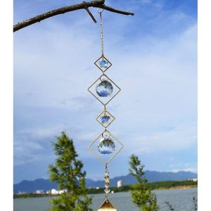 Dreamcatcher |   Dream Catcher Handmade Gift Natural Amethyst Star Moon Accessories Shiny Wind Chimes Ornament Wall Hanging Decor Art K9 Crystal Creative Home Pendant Dreamcatcher Dreamcatcher