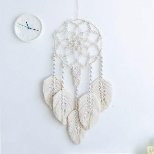 Dreamcatcher |   hand-woven dream catcher tapestry cotton rope diy material bag bedroom bedside wall hanging feather homestay soft decoration Dreamcatcher Dreamcatcher