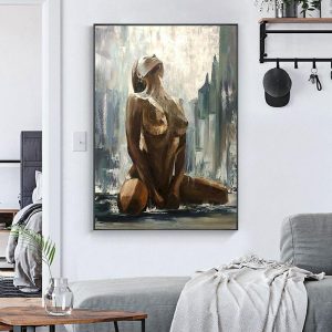 Oil Paintings |   Abstract Nude Dance Women Oil Painting on The Wall Handpainted Modern Wall Art Figure Canvas Picture for Living Room Home Decor Oil Paintings Oil Paintings