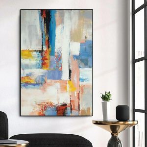 Oil Paintings |   Handmade Oil Painting Canvas Wall Art Decoration Modern Abstract for Home Decor Rolled Frameless Unstretched Painting Oil Paintings Oil Paintings