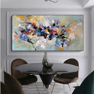 Oil Paintings |   Handmade Oil Painting Canvas Wall Art Decoration Modern  Abstract for Home Decor Rolled Frameless Unstretched Painting Oil Paintings Oil Paintings