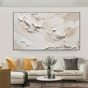 Oil Paintings |   Handmade Oil Painting Hand Painted Horizontal Abstract Famous Contemporary Modern Rolled Canvas (No Frame) Oil Paintings Oil Paintings