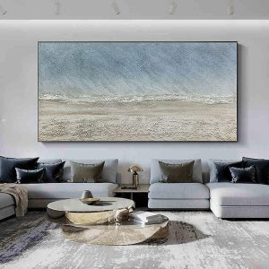 Oil Paintings |   Manual Handmade Oil Painting Hand Painted Horizontal Panoramic Abstract Landscape Modern Realism Rolled Canvas (No Frame) Oil Paintings Oil Paintings