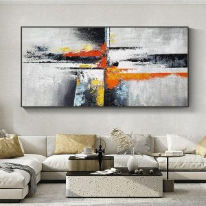 Oil Paintings |   Mintura Handmade Abstract Oil Paintings On Canvas Wall Art Decoration Modern Pictures For Home Decor Rolled Frameless Unstretched Painting Oil Paintings Oil Paintings