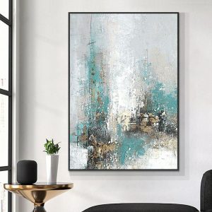 Oil Paintings |   Mintura Handmade Oil Painting On Canvas Wall Art Decoration Modern Abstract Picture For Home Decor Rolled Frameless Unstretched Painting Oil Paintings Oil Paintings