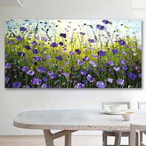 Oil Paintings |   Oil Painting Hand Painted Abstract  Flower Landscape Living Room Decoration On The Wall Art for Home Decoration Rolled Canvas No Frame Unstretched Oil Paintings Oil Paintings