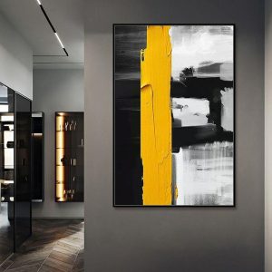 Oil Paintings |   Oil Painting Hand Painted Vertical Abstract Pop Art Modern Stretched Canvas Oil Paintings Oil Paintings