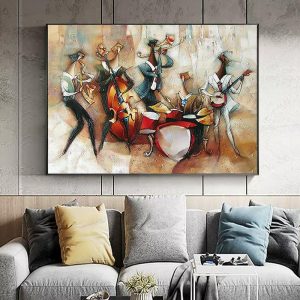 Oil Paintings |   Oil Painting Handmade Big Size Painting Hand Painted Wall Art Abstract People Canvas Painting Home Decoration Decor No Frame Painting Only Oil Paintings Oil Paintings