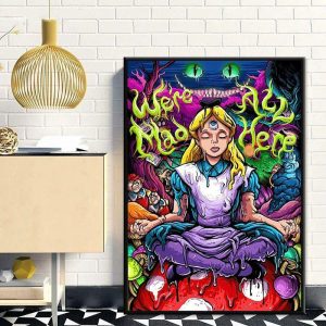 Prints |   1 Panel Psychedelic  Prints Posters/Picture Women Modern Wall Art Wall Hanging Gift Home Decoration Rolled Canvas No Frame Unframed Unstretched Prints Prints