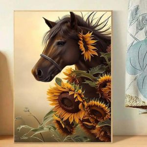 Prints |   Animal Wall Art Canvas Horse Prints and Posters Pictures Decorative Fabric Painting For Living Room Pictures No Frame Prints Prints