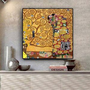 Prints |   Gustav Klimt the Fulfillment Reproduction Oil Painting on Canvas Posters and Prints Scandinavian Wall Picture for Living Room Prints Prints