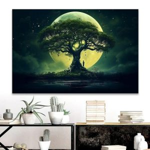 Prints |   Landscape Wall Art Canvas Tree of Life Prints and Posters Pictures Decorative Fabric Painting For Living Room Pictures No Frame Prints Prints