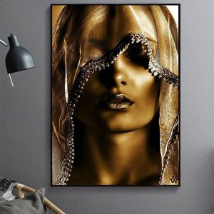 Prints |   Wall Art Canvas Prints People Woman Home Decoration Decor Rolled Canvas No Frame Unframed Unstretched Prints Prints