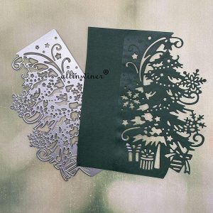 Wall Accents |   1pc Christmas Tree Gift Frame Metal Cutting Dies Stencils For DIY Scrapbooking Decorative Embossing Handcraft Die Cutting Template Wall Accents Wall Accents