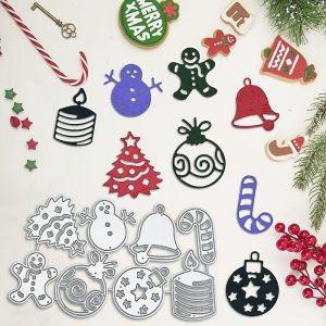 Wall Accents |   8pcs Christmas Frame Card Cutting Dies Stencils For DIY Scrapbooking Decorative Embossing Handcraft Die Cutting Template Wall Accents Wall Accents