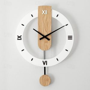 Wall Accents |   Creative Fashion Quartz Clock Scandinavian Silent Swing Clock 40 cm Wall Clock Living Room Mute Modern Simple Clock Restaurant Wall Accents Wall Accents