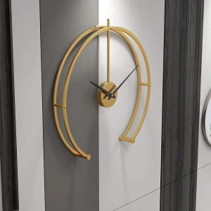 Wall Accents |   Large Wall Clock Modern Design Minimalist Home Clock Living Room Bedroom Decoration Silent Hanging Watch 3D 50 cm Wall Accents Wall Accents