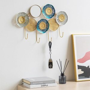 Wall Accents |   Mental Wall Art Coat Rack Light Luxury Coat Hook Hanger Wall Hanging Key Racks at The Entrance Decoration Creative Wall Storage Coat Hook Coat Rack Stand Wall Accents Wall Accents