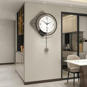 Wall Accents |   Modern Design Wall Clock Large Swing Living Room 3D Clocks Simple Hanging Horologe Home Decoration Wall Watch 49*73CM 55*80CM 40*60cm Wall Accents Wall Accents