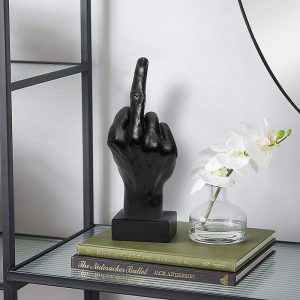 Wall Accents |   Nordic Decoration Home Sculpture Middle Finger Statue Ornament Home Desk Decoration Resin Craft for Room Decor Accessories Wall Accents Wall Accents