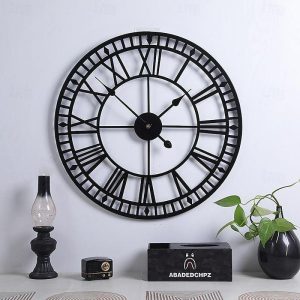 Wall Accents |   Outdoor Wall Clock Large Roman Numerals Design 3D Decorative Wall Clock Silent Quartz Clock Large Wall Clocks for Living Room Kitchen Outdoor Country House Hallway in Courtyard Loft 40 60 cm Wall Accents Wall Accents