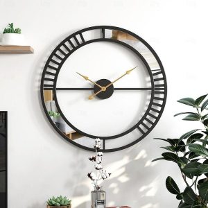 Wall Accents |   Stylish Metal Wall Metal Metal Clock for Living Room Bedroom Office Kitchen Home and Hall Fancy Big Size Modern Wall Watch for Home decor 50cm Wall Accents Wall Accents