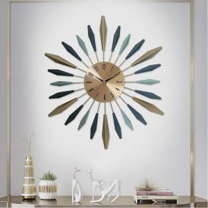 Wall Accents |   Wall Clock Lightweight Silent Non-Ticking Quartz Clocks with Silent Quartz Movement Decorations for Living Room Kitchen Bedroom Office Bathroom Dining Room 55 70 cm Wall Accents Wall Accents