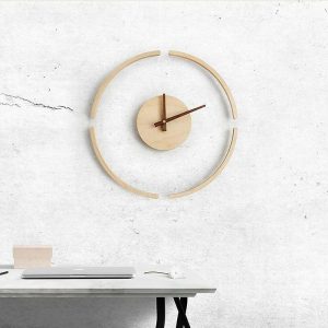 Wall Accents |   Wall Clocks Wall Large Wall Clocks Suspension Wall Clock Simple Wooden Hanging Clock Creative Silent Clock Decor Wall Decorative Home Decor 14 Inch Wall Accents Wall Accents