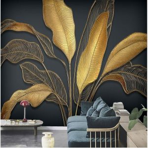 Wallpaper |   Cool Wallpapers Beautiful Nature Wallpaper Wall Mural Wall Sticker Self-adhesive Dazzling Golden PVC/Vinyl Suitable For Living Room Bedroom Restaurant Hotel Wall Decoration Art Home Decor Wall Art Wallpaper