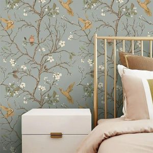 Wallpaper |   Cool Wallpapers Flower Wallpaper Wall Mural Peel and Stick Wallpaper Removable Pvc/Vinyl Self Adhesive 17.7”x118”in(45cmx300cm) / 45x300cm Wall Art Wallpaper