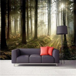 Wallpaper |   Cool Wallpapers Forest Wallpaper Wall Mural Wall Sticker Covering Print Peel and Stick Removable Self Adhesive Secret Forest PVC / Vinyl Home Decor Wall Art Wallpaper