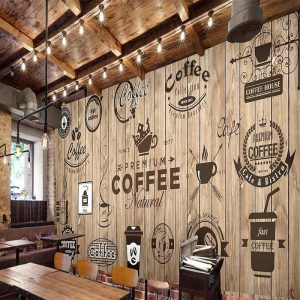 Wallpaper |   Cool Wallpapers Wall Mural Vintage Wallpaper Wall Sticker Covering Print Peel and Stick Removable Coffee Cafe Graffiti Canvas Home Décor Wall Art Wallpaper