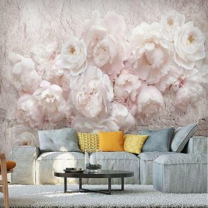 Wallpaper |   Mural 3D Wallpaper Self-adhesive Pink Flower Wall Covering Sticker Film Peel and Stick Removable Vinyl PVC Waterproof Material Home Decor Multiple Size Wall Art Wallpaper