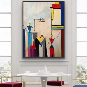 Oil Paintings |   Handmade Abstract figurative painting on canvas Wall Art oil painting and acrylic painting Love Story painting Modern art Abstract COLORFUL oil painting Oil Paintings Oil Paintings