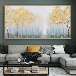 Oil Paintings |   Mintura Handmade Abstract Tree Landscape Oil Paintings On Canvas Wall Art Decoration Modern Pictures For Home Decor Rolled Frameless Unstretched Painting Oil Paintings Oil Paintings