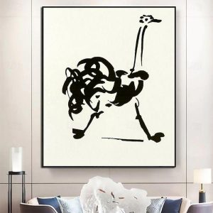 Oil Paintings |   Mintura Handmade Pablo Picasso Famous Oil Paintings On Canvas Home Decoration Modern Wall Art Abstract Animal Picture For Home Decor Rolled Frameless Unstretched Painting Oil Paintings Oil Paintings