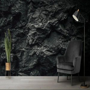 Wallpaper |   Cool Wallpapers 3D Black Wallpaper Wall Mural Brick Wall Covering Sticker Peel and Stick Removable PVC/Vinyl Material Self Adhesive/Adhesive Required Wall Decor for Living Room Kitchen Bathroom Wall Art Wallpaper