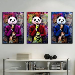 Prints |   Wall Art Canvas Prints Posters Painting Mr.Panda Quote Artwork Picture Home Decoration Décor Rolled Canvas No Frame Unframed Unstretched Prints Prints