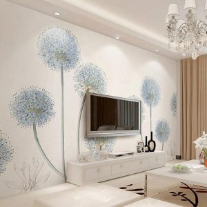 Wallpaper |   Cool Wallpapers Dandelion Flower Wallpaper Wall Mural Roll Sticker Peel and Stick Removable PVC/Vinyl Material Self Adhesive/Adhesive Required Wall Decor for Living Room Kitchen Bathroom Wall Art Wallpaper