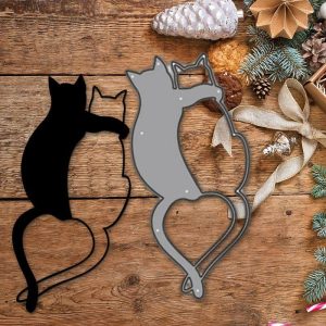 Wall Accents |   1pc Metal Cutting Dies Cut Mold Animal Cat Decoration Scrapbook Paper Craft Knife Mould Blade Punch Stencils Wall Accents Wall Accents